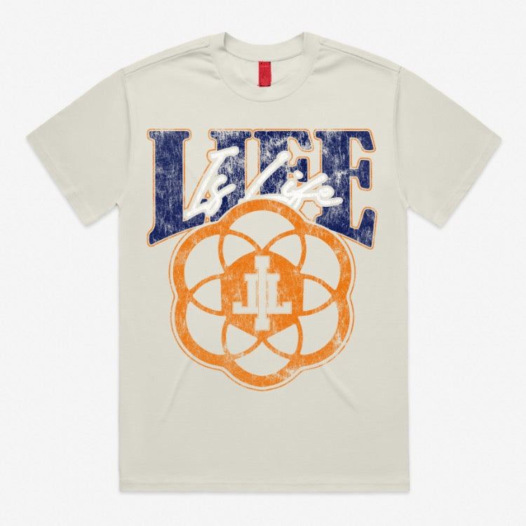 LIFE IS LIFE -001 CREAM/BLUE